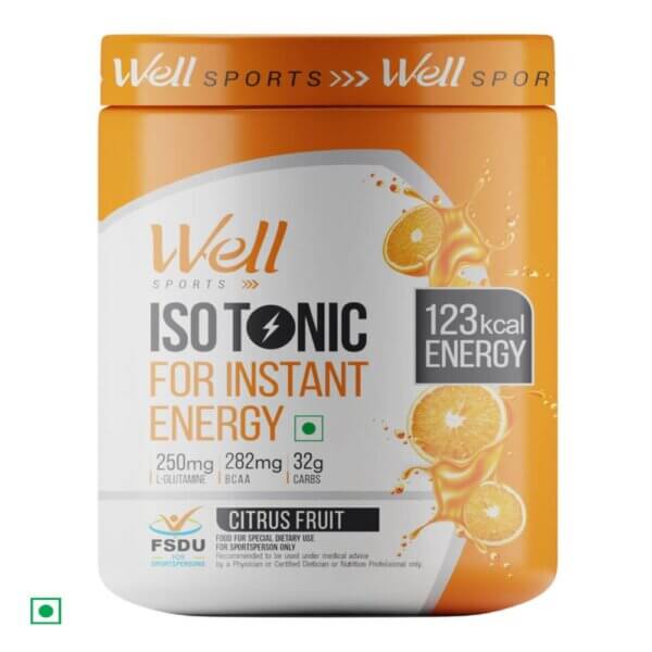 Well Sports Isotonic For Instant Energy Citrus Fruit