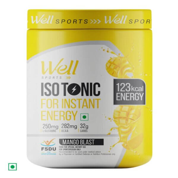 Well Sports Isotonic For Instant Energy Mango Blast