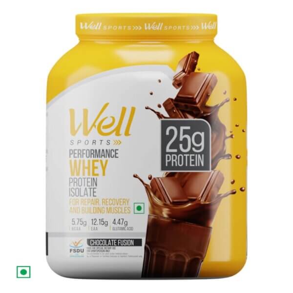 Well Sports Performance Whey Protein Isolate Chocolate Fusion