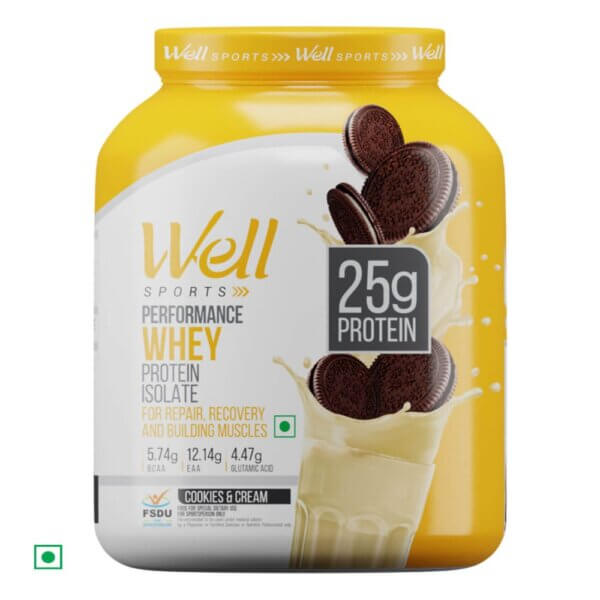 Well Sports Performance Whey Protein Isolate Cookies & Cream