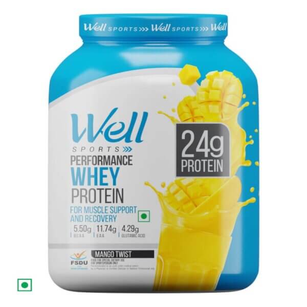 Well Sports Performance Whey Protein l Mango Twist